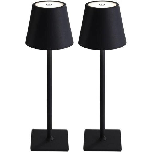 cordless rechargeable table lamp dimmable led portable light for bedroom patio - Picture 1 of 7